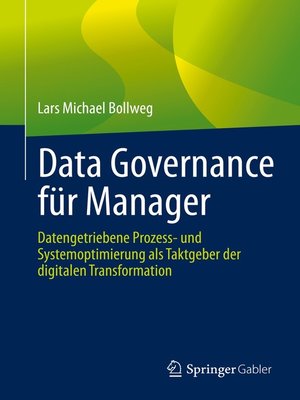 cover image of Data Governance für Manager